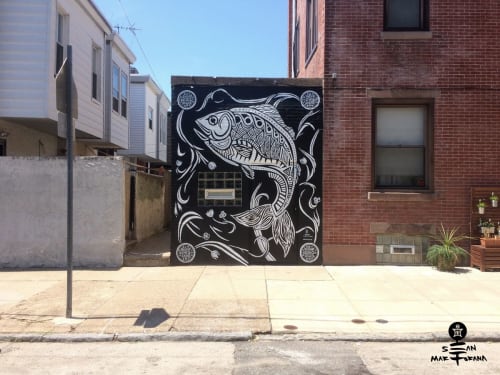 BerksShad Mural in Fishtown, Philadelphia, PA | Street Murals by Sean Martorana