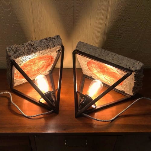 Brutal lamp | Sconces by Brandon Harder Art and Design