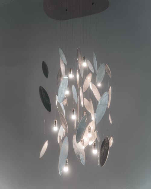 Feuillage Lumineux Silver Pendant Lights | Chandeliers by Umbra & Lux | Umbra & Lux in Vancouver