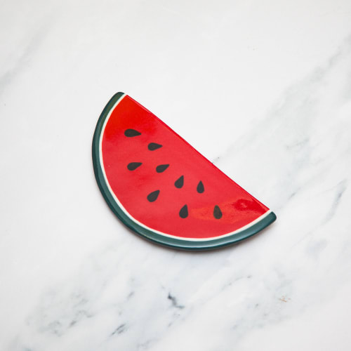 Watermelon Wall Hanging | Wall Sculpture in Wall Hangings by Melike Carr