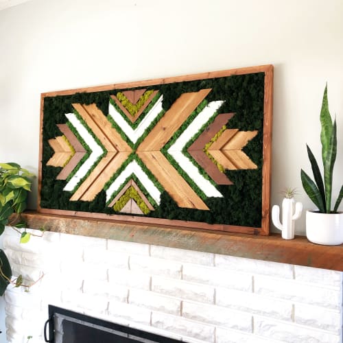 Moss and Wood Wall Art | Wall Hangings by Crate No. 8 Co.