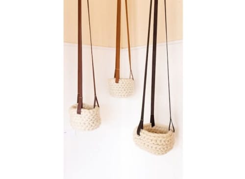 Trio | Wall Hangings by Keyaiira | leather + fiber | Artist Studio in Santa Rosa