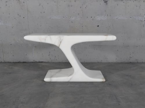Sundar Marble Console | Console Table in Tables by Neal Aronowitz