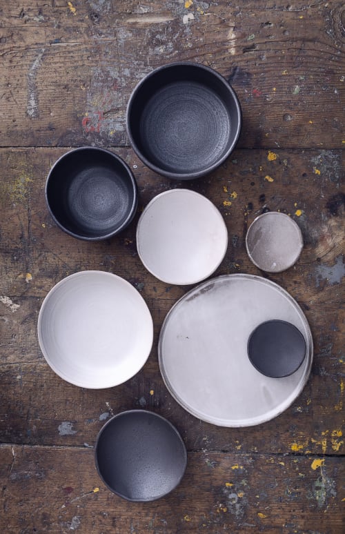 Food Styling Prop Ceramic Set - Mixed tones | Ceramic Plates by ATMA ceramics