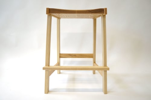 Montrose Stool in Ash | Counter Stool in Chairs by Geoff McKonly Furniture