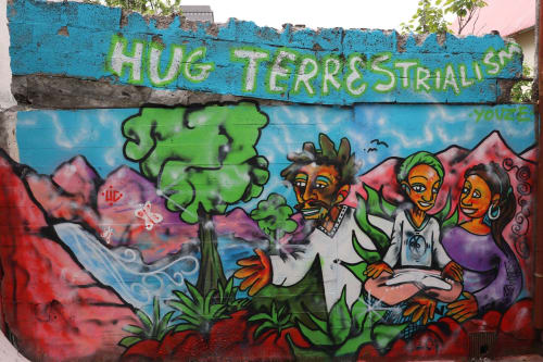 Hug Terrestrialism | Murals by Kailash Youze