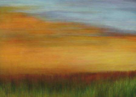 Warm Sky over Prairie Grass | Oil And Acrylic Painting in Paintings by Julie Hansen | Boone Hospital Center in Columbia