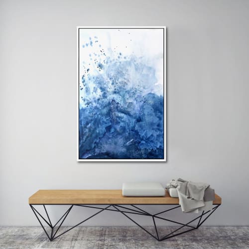 Water & Salt Blue | Paintings by Nicolette Atelier