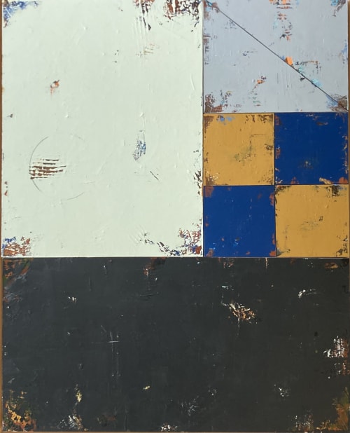 Moving Parts - 24 x 30 Panel Installation, Framed | Mixed Media in Paintings by JD Logan Fine Art