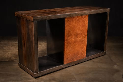 Bertolucci Exotic Wood and Oil Rubbed Bronze Sideboard. | Cabinet in Storage by Costantini Design