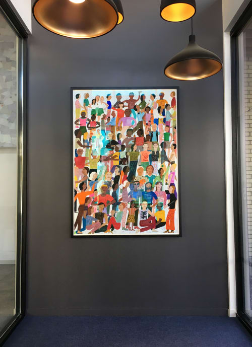 Painting for Vulcan's Batik Apartments in Seattle, WA | Paintings by Chelsea Wong | Batik in Seattle