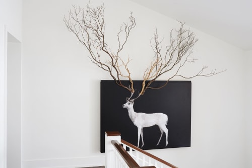 Stag with Branches | Art & Wall Decor by Todd Murphy | Private Residence, Aspen in Aspen