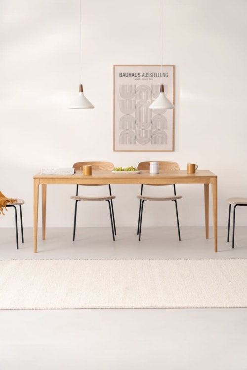 HYGG – dining table made of solid oak wood, mid-century mode | Tables by Mo Woodwork