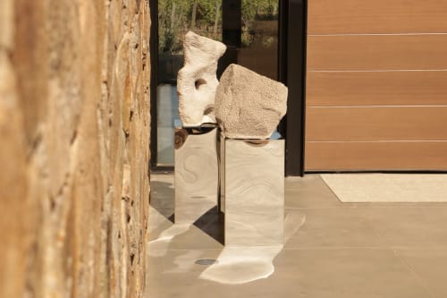 Mirror Finish Pedestal | End Table in Tables by Alust