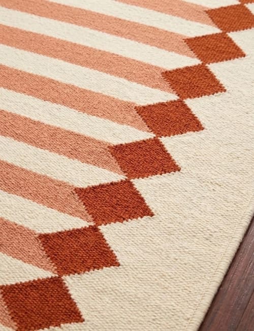 Handwoven Woolen Runner Rug | Rugs by Evergreen Carpets