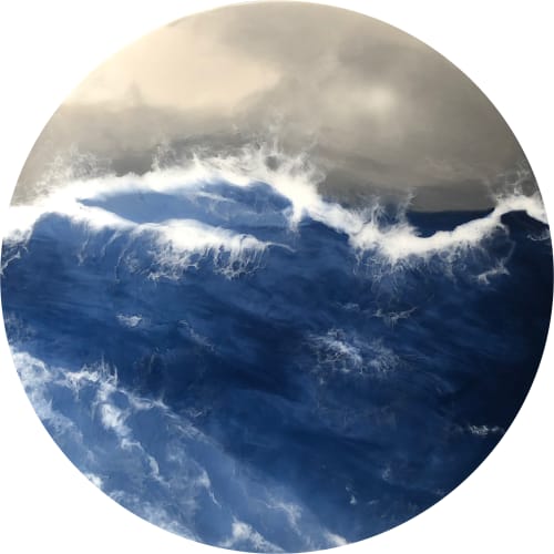 Rough Seas | Oil And Acrylic Painting in Paintings by Art By Skevi