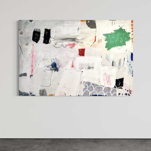 Roadtrip 60x40" | Mixed Media in Paintings by Sarah Finucane