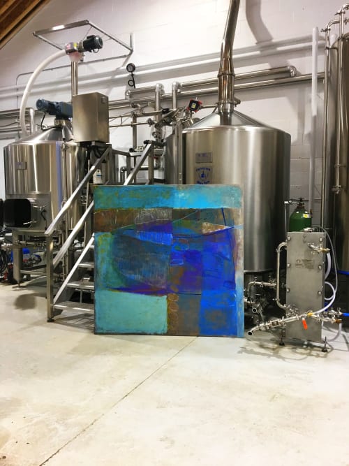 Blue Study | Paintings by Margaret Kisza | Furnace Room Brewery in Halton Hills