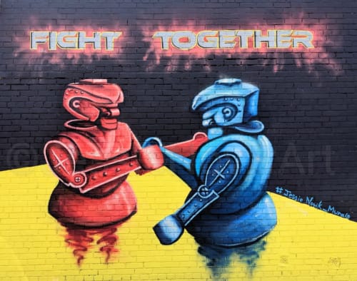 Fight Together | Street Murals by Jessie Novik Murals