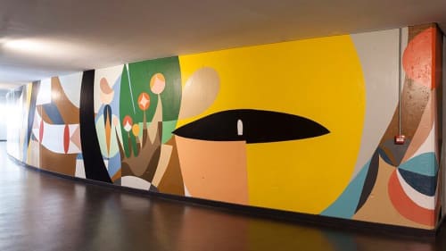 Interior Mural | Murals by Hernan Paganini | Usina del Arte in La Boca