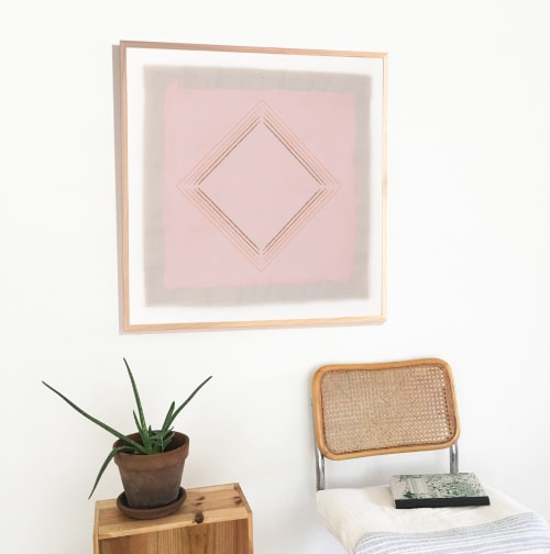Pink Diamond Abstract Art Print | Art & Wall Decor by Emily Keating Snyder