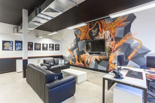 BTC.com.au - Office Fit Out Murals | Murals by Blackbook Ink | Office in Alexandria