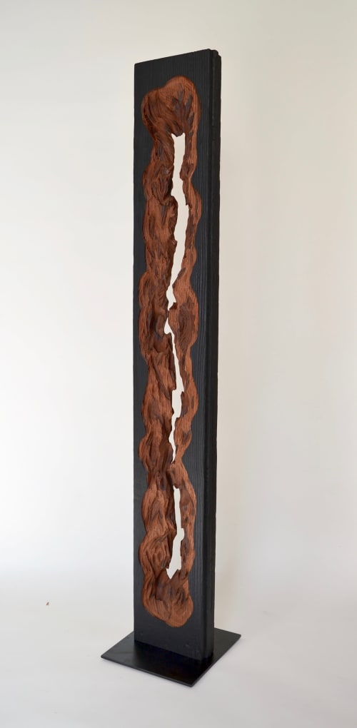 Modern Wood Sculpture | Sculptures by Lutz Hornischer - Sculptures in Wood & Plaster