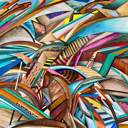 'Aspects' | Oil And Acrylic Painting in Paintings by Sangeeta Sagar