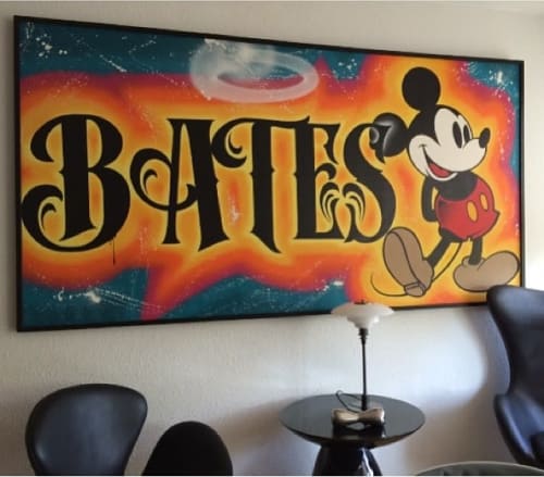 Mickey Mouse on Canvas | Paintings by Bates