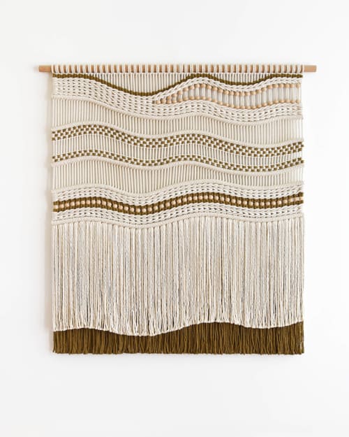 Tides | Macrame Wall Hanging in Wall Hangings by Tamar Samplonius