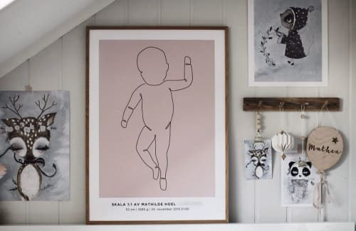 One Line #2 | Art & Wall Decor by Fødselsplakat.no | Christine Hoel's Home in Lillestrøm