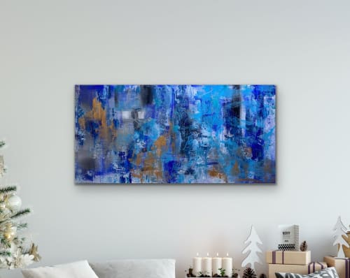 Blue Abstraction | Paintings by Viktoria Ganhao