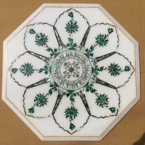 white marble table, coffee table, end table, tabletop | Tables by Innovative Home Decors