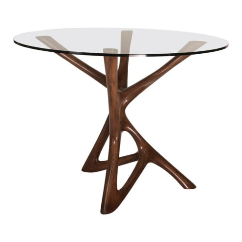 Amorph Ava Center or Dining Table, Solid Wood Stained | Tables by Amorph