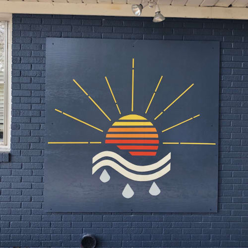 Social Coffee Mural | Murals by Ella Friberg | Social Coffee and Supply Co. in Wilmington