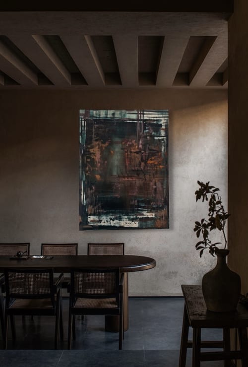 "uncharted territory" (sold) | Mixed Media by VISCERAL HOME STUDIO