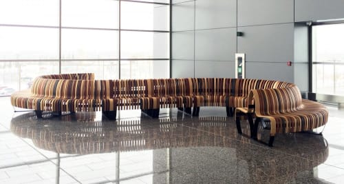 Nova C Double Back | Benches & Ottomans by Green Furniture Concept | Calgary International Airport in Calgary