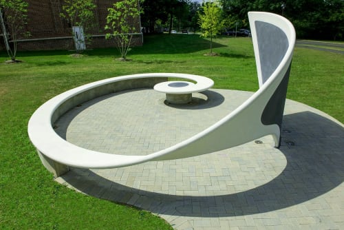 Golden Spiral Outdoor Classroom | Public Sculptures by Wowhaus | College of New Jersey in Ewing Township