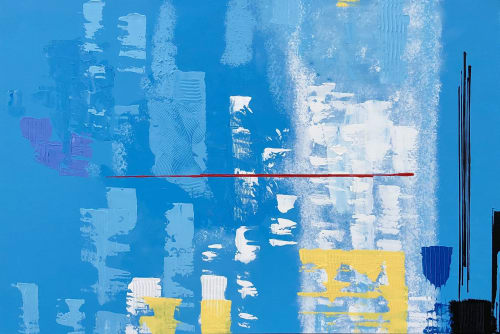 Blue universe | Oil And Acrylic Painting in Paintings by Hugo Auler Jr. Art