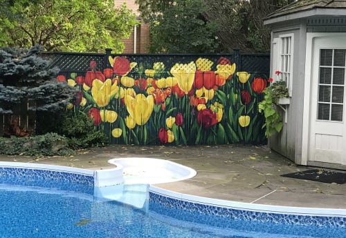 Tulip Garden | Murals by Murals By Marg