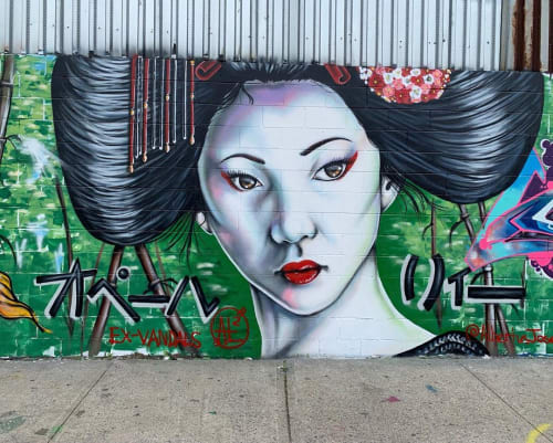 Geisha Girl | Street Murals by Albertus Joseph