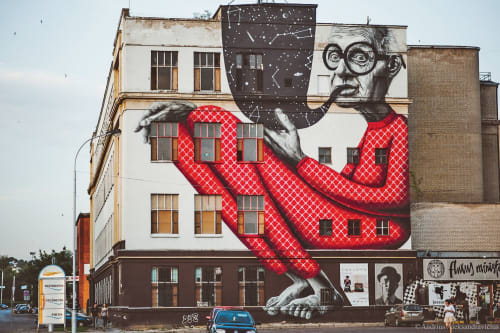 Old Wiseman | Street Murals by Gyva Grafika