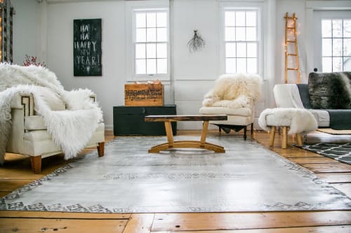 Livingroom Floorcloth | Rugs by Addie Peet Design