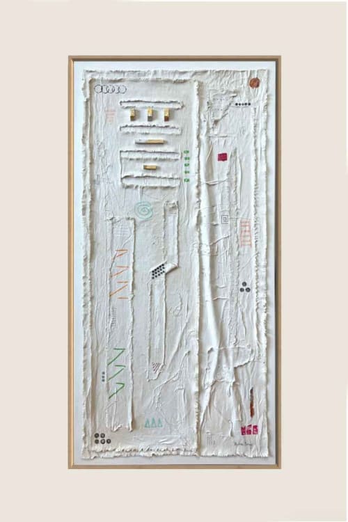 Totem T4824 A | Mixed Media in Paintings by Michael Denny Art, LLC