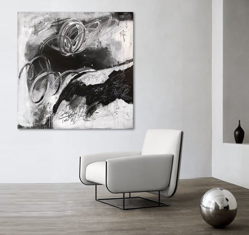 'REQUiEM' original abstract painting by Linnea Heide | Paintings by Linnea Heide contemporary fine art