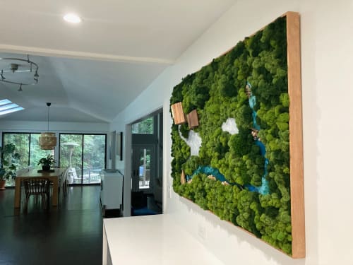 Custom home owners aerial view | Wall Sculpture in Wall Hangings by Mona King