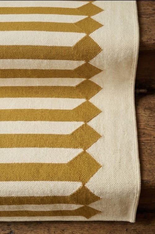 Handwoven Woolen Runner Rug | Rugs by Evergreen Carpets