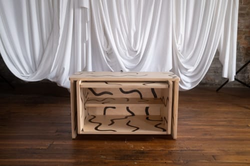 Squiggle Media Cabinet | Media Console in Storage by Mike Newins x Make Nice