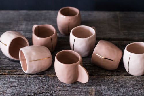Blush Espresso Cups - Set of 4 | Cups by Cóte García Ceramics | Private Residence in Brooklyn