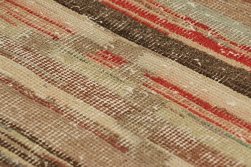 Vintage Zeki Müren Rug in Polychromatic Geometric Stripes | Rugs by Rug and Kilim